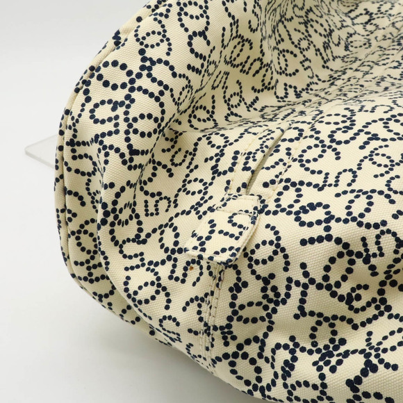 Chanel No.5 Coco Mark Arabesque Mini Boston Bag Canvas Ivory White - Picture 9 of 9